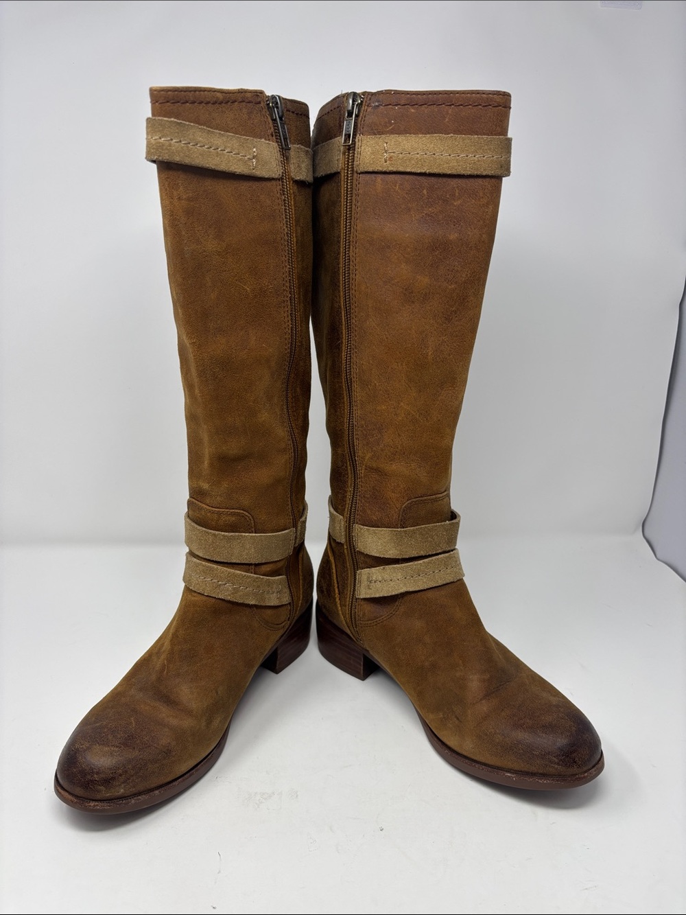 Ugg 7.5 Women's Tall Suede Riding Boots - Brown